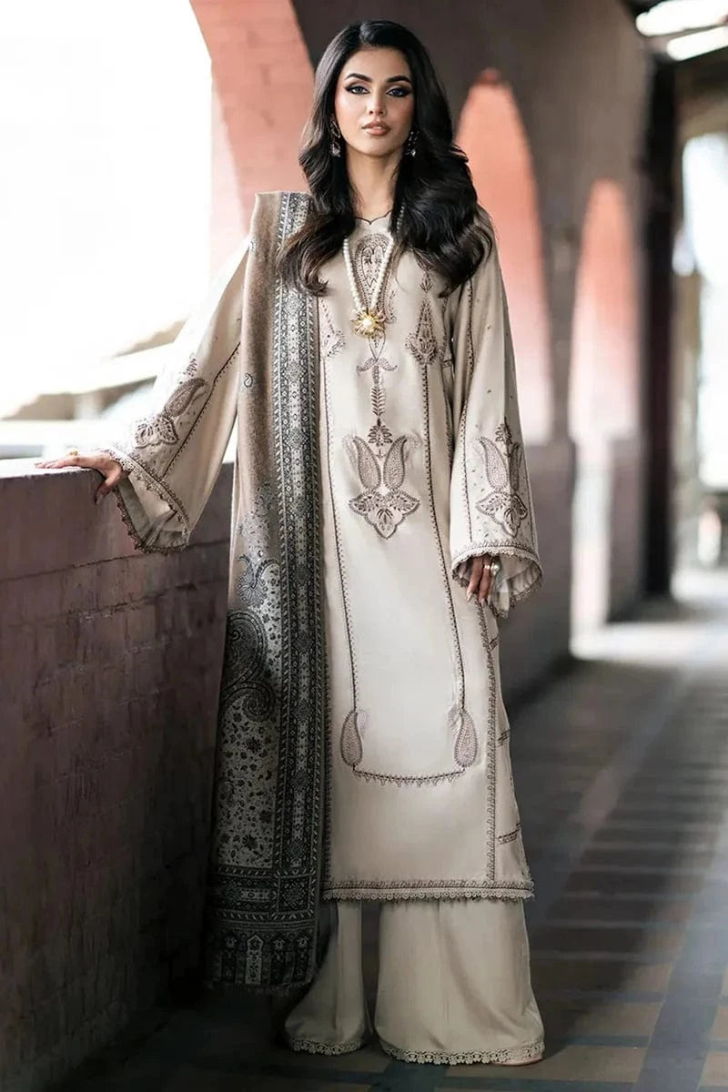 Sapphire D-168 Embroidered Dhanak 3pc