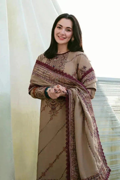Florant Flo-185 Embroidered Dhanak 3pc