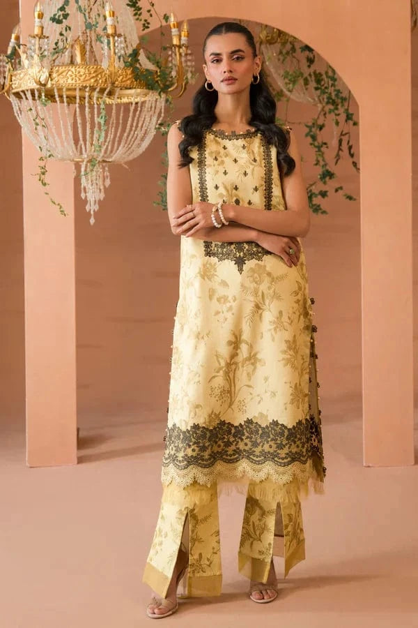 Jade JD-601 Printed Lawn 3pc