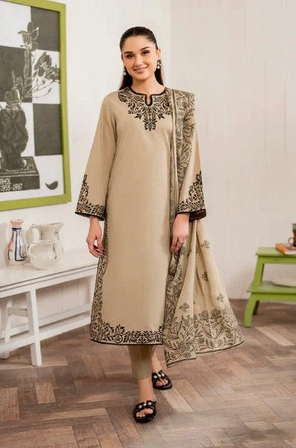 Sapphire SP-746 Dhanak Embroidered 3pc