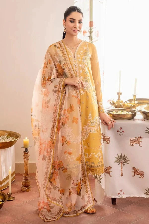 Cross stitch CS-15 Embroidered Lawn 3pc