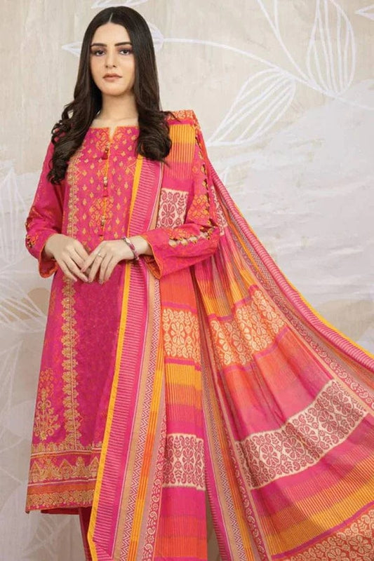 Eden Robe D-718 Printed Lawn 3pc