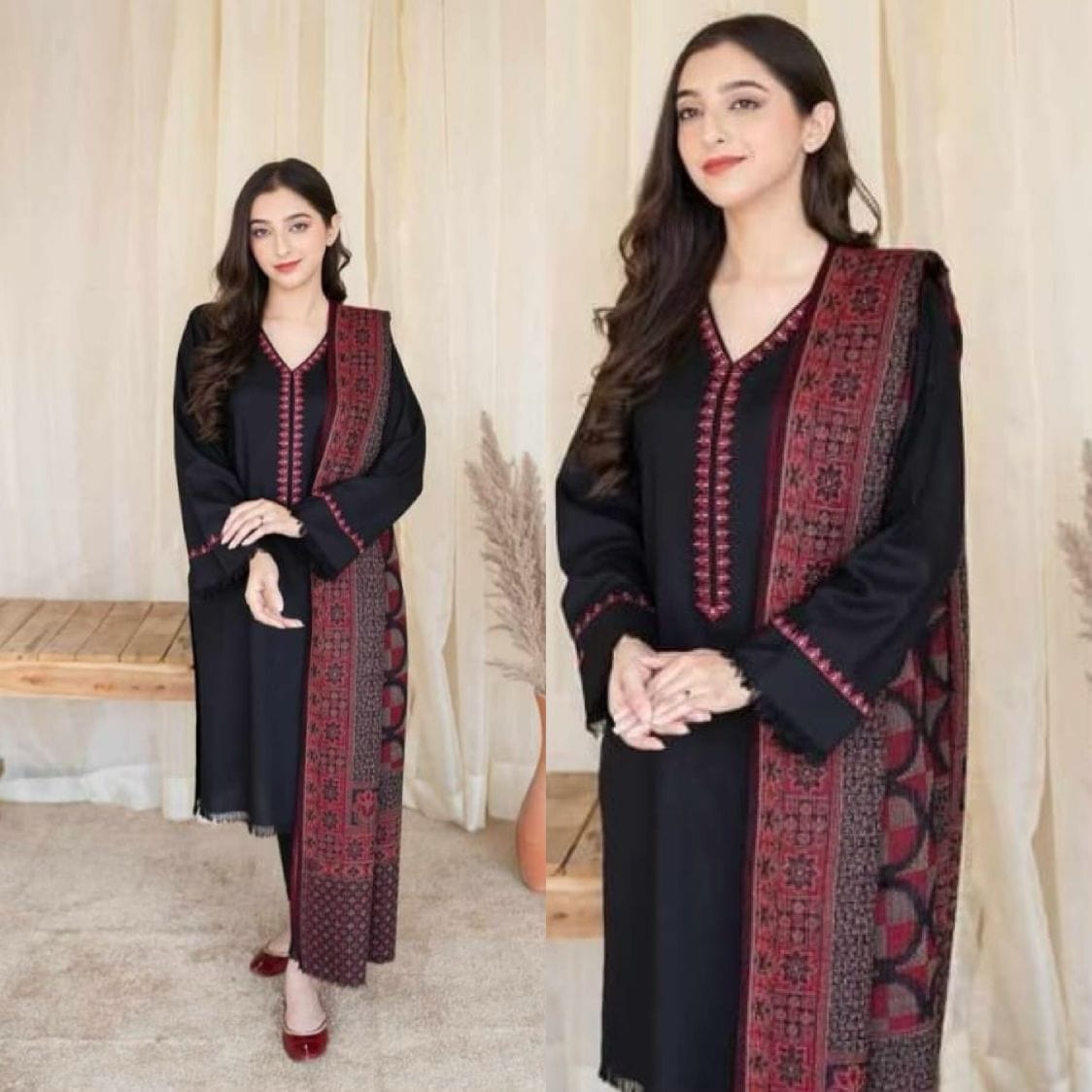 Sapphire SPW-883 Embroidered Dhanak 3pc