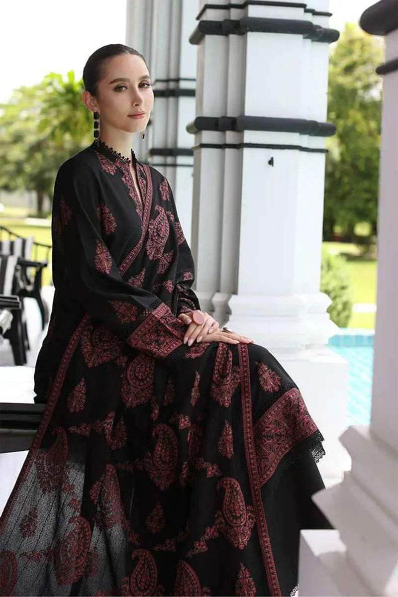 Bareeze Embroidered lawn 3pc D-196