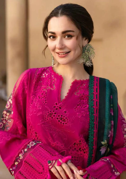 Qalamkaar QL-1036 Chikenkari Embroidered Lawn 3pc